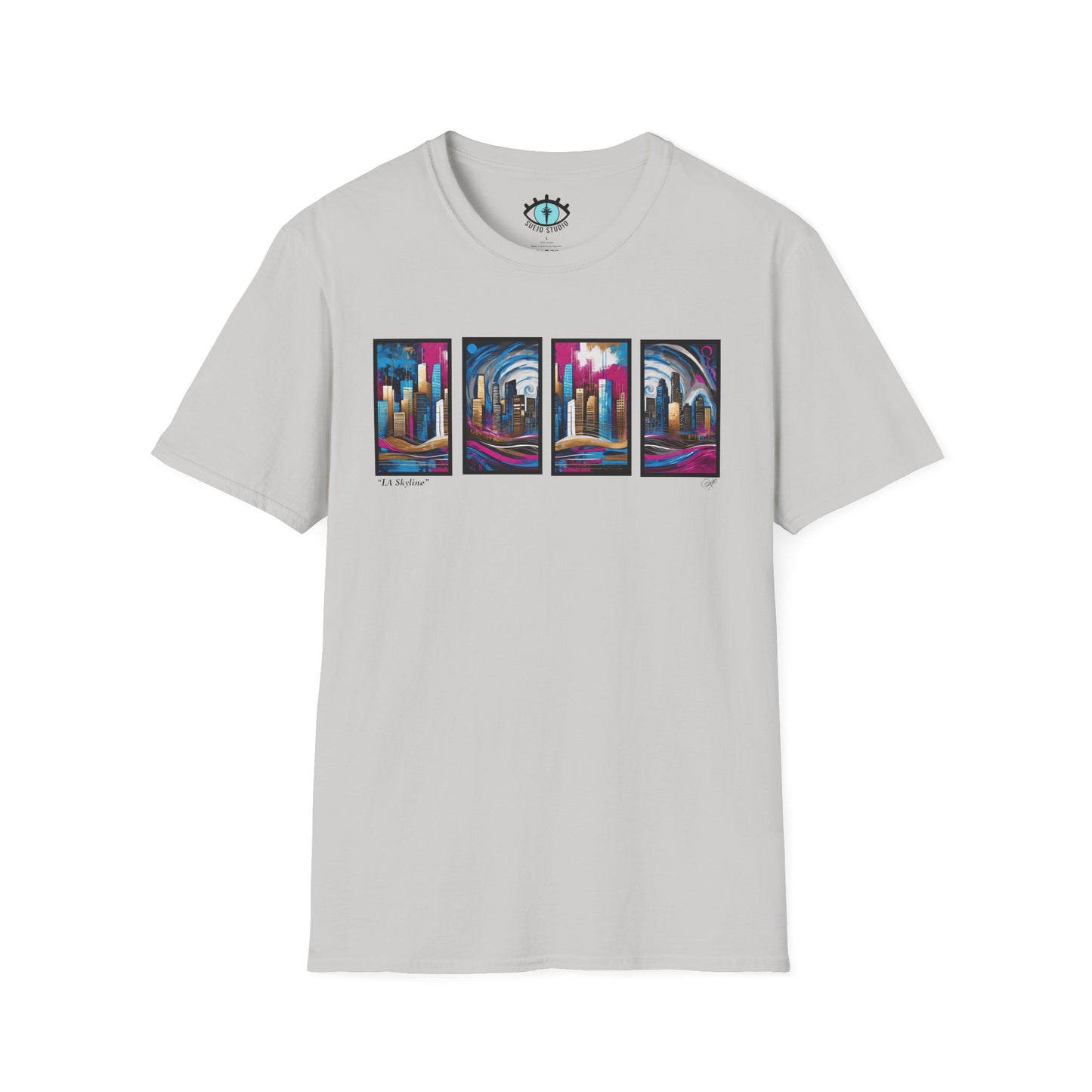 “LA Skyline” Abstract Art - Unisex T-Shirt