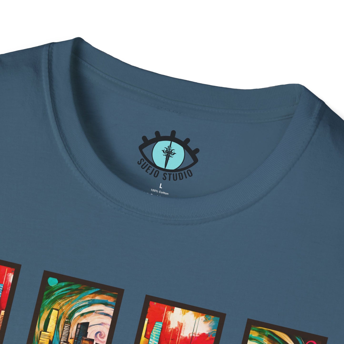 “LA Sunset” Abstract Art - Unisex T-Shirt