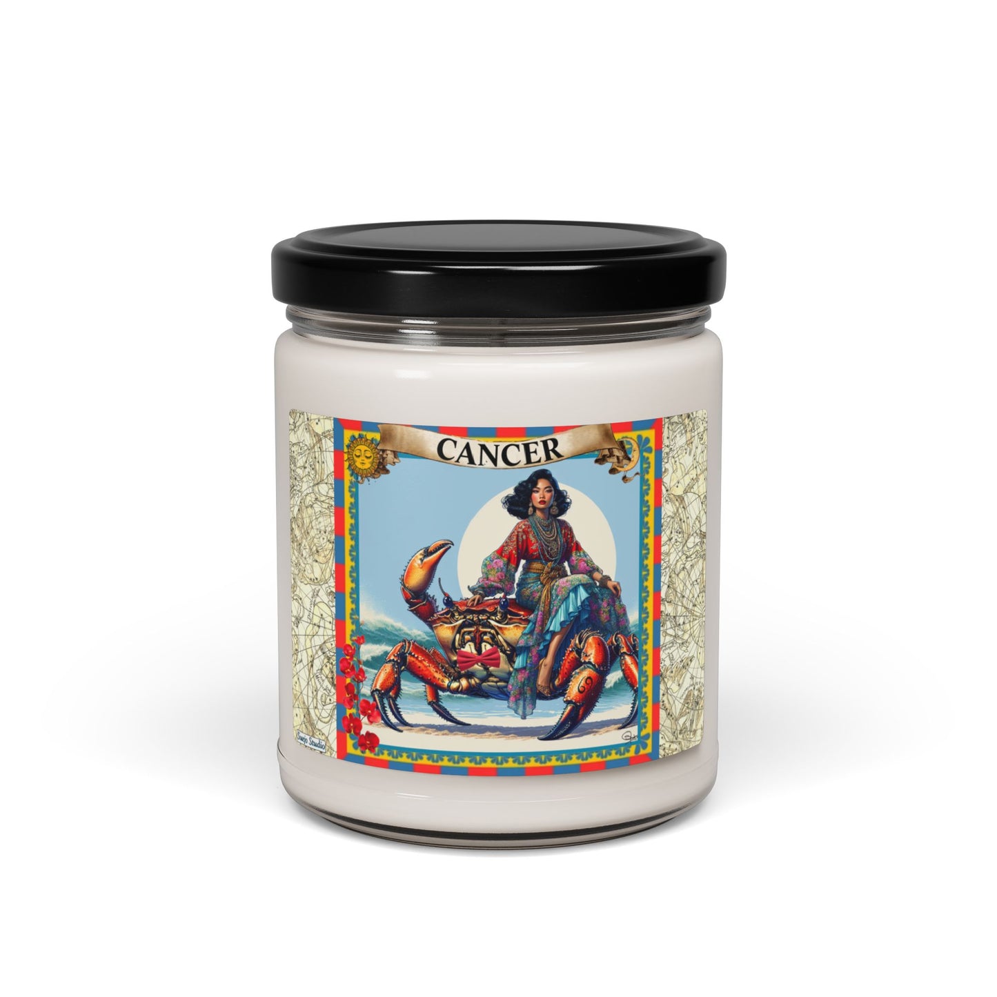 Cancer (June 21 - July 22) - Zodiac Scented Soy Candle, 9oz
