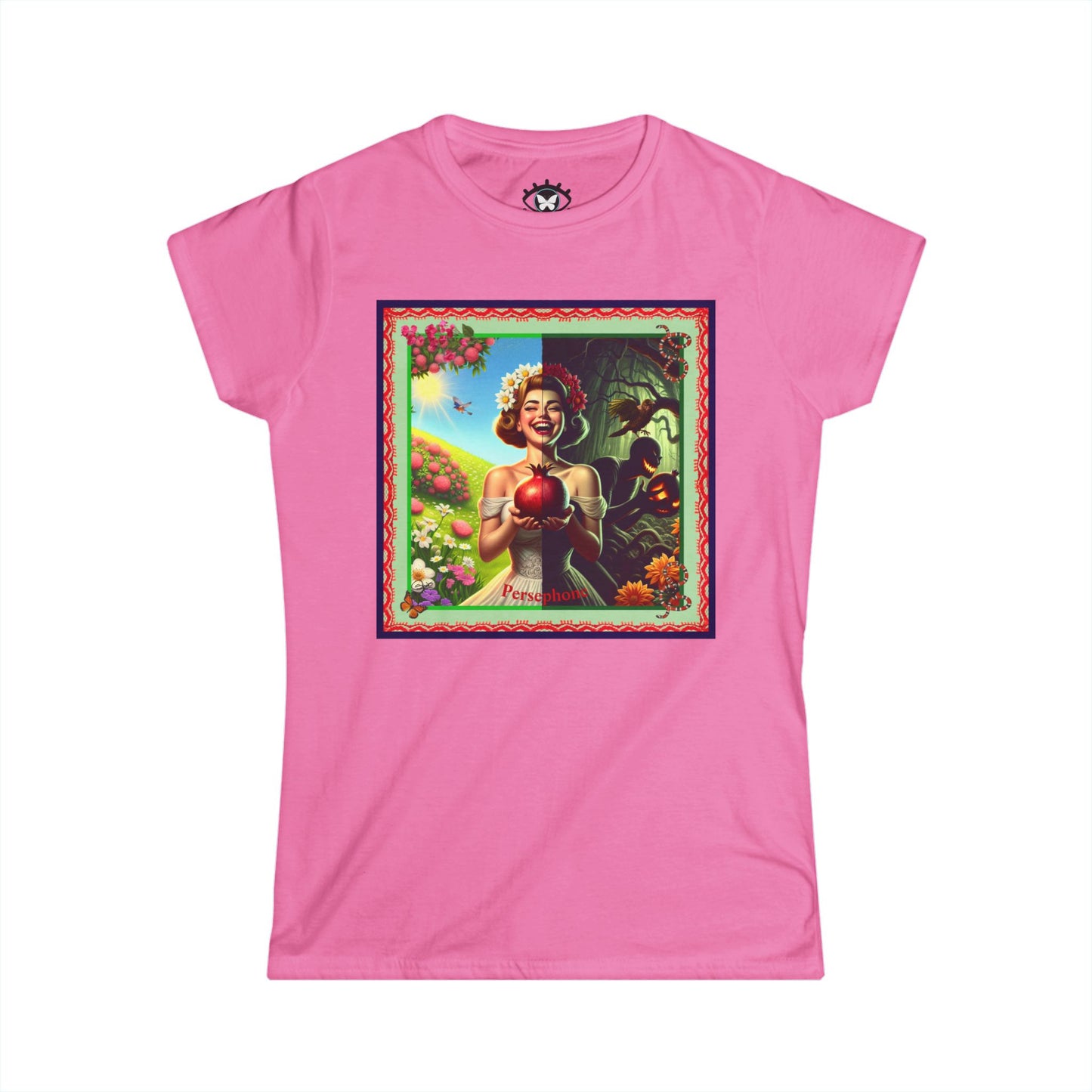 Persephone- Goddess of Spring and Queen of the Underworld - Women's Softstyle Tee