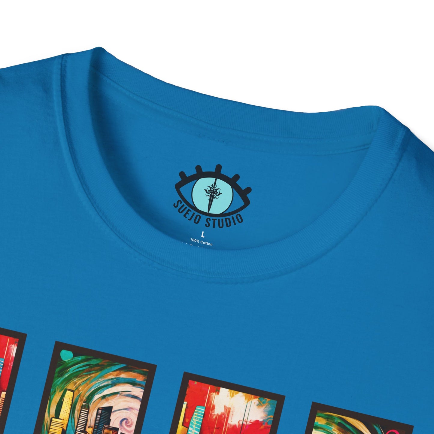 “LA Sunset” Abstract Art - Unisex T-Shirt
