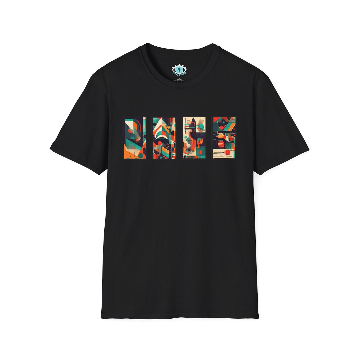 “Cityscape Sunset” Abstract Art - Unisex T-Shirt