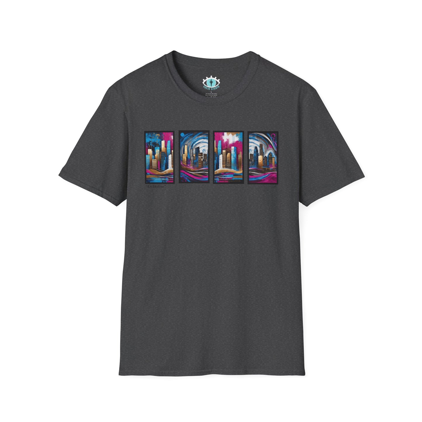 “LA Skyline” Abstract Art - Unisex T-Shirt