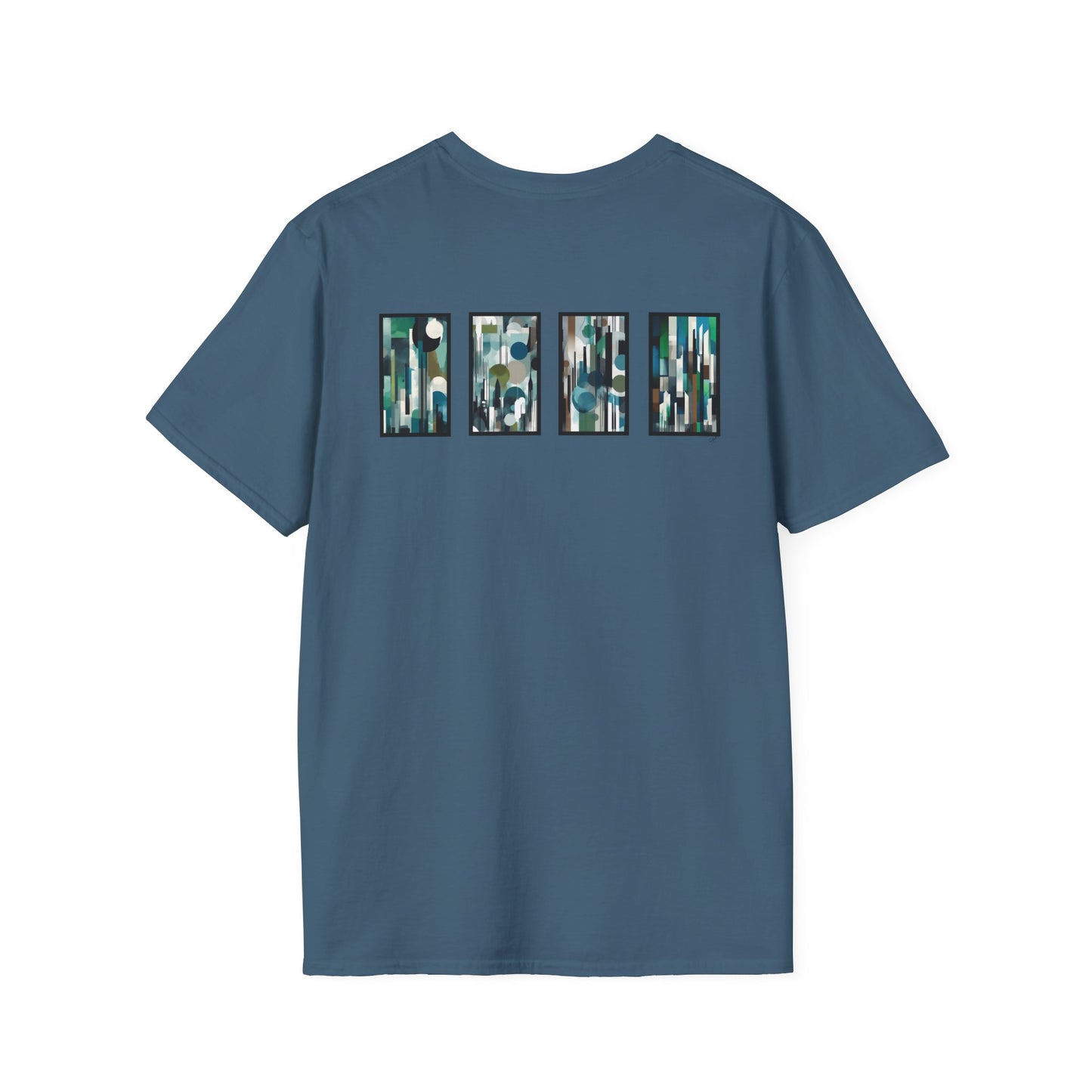 “Night Skyline” Abstract Art - Unisex T-Shirt