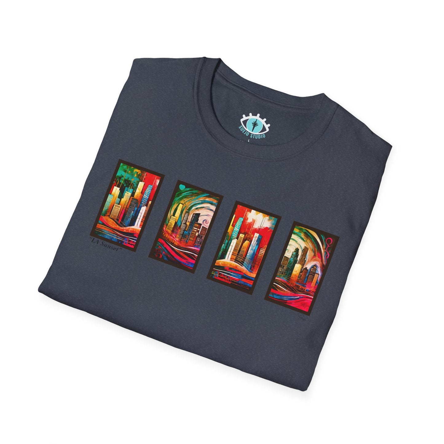 “LA Sunset” Abstract Art - Unisex T-Shirt