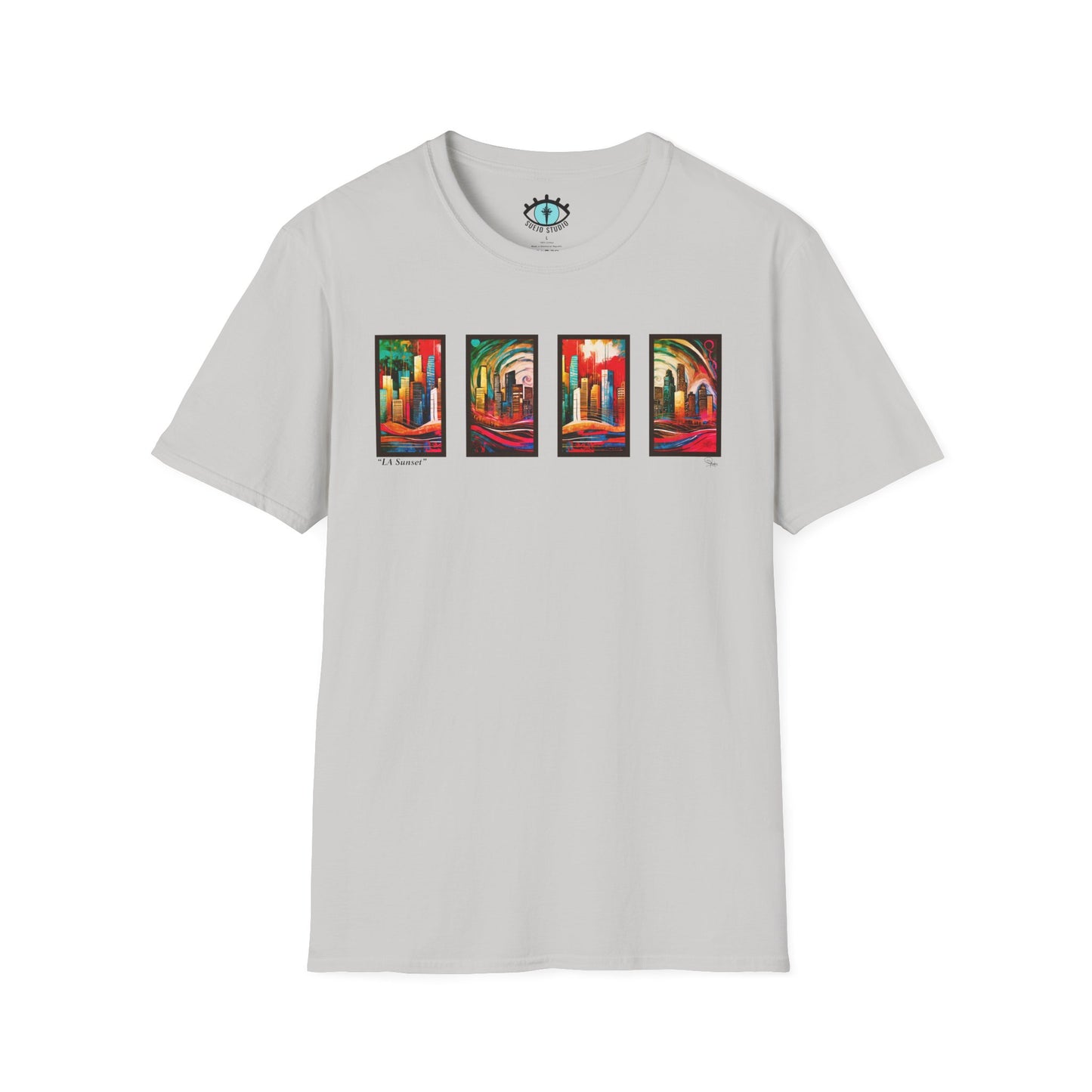 “LA Sunset” Abstract Art - Unisex T-Shirt