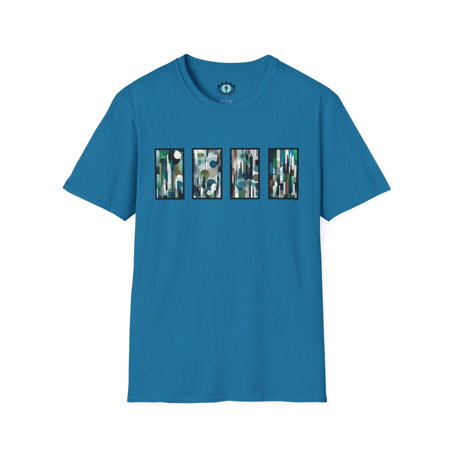 “Night Skyline” Abstract Art - Unisex T-Shirt