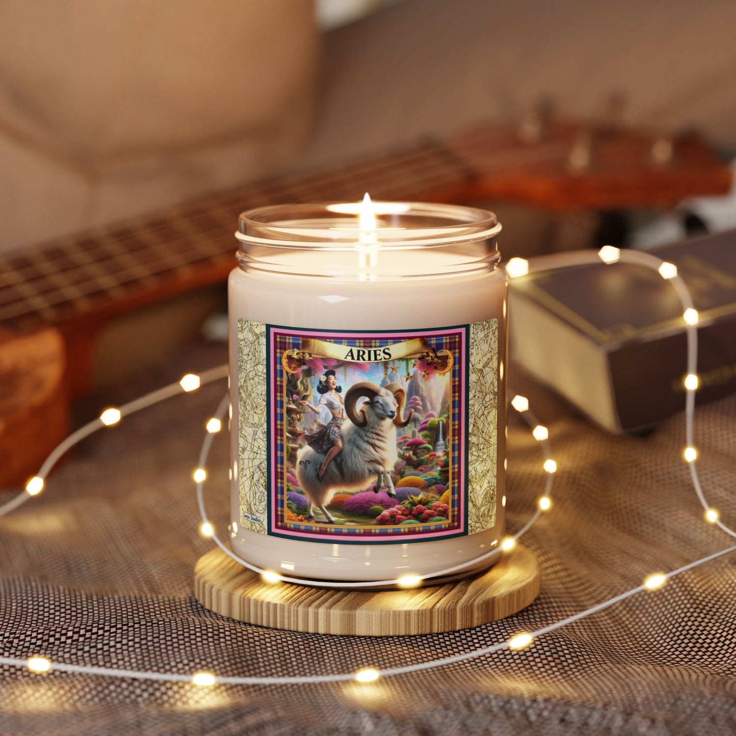 Aries (March 21 - April 19) - Zodiac Scented Soy Candle, 9oz