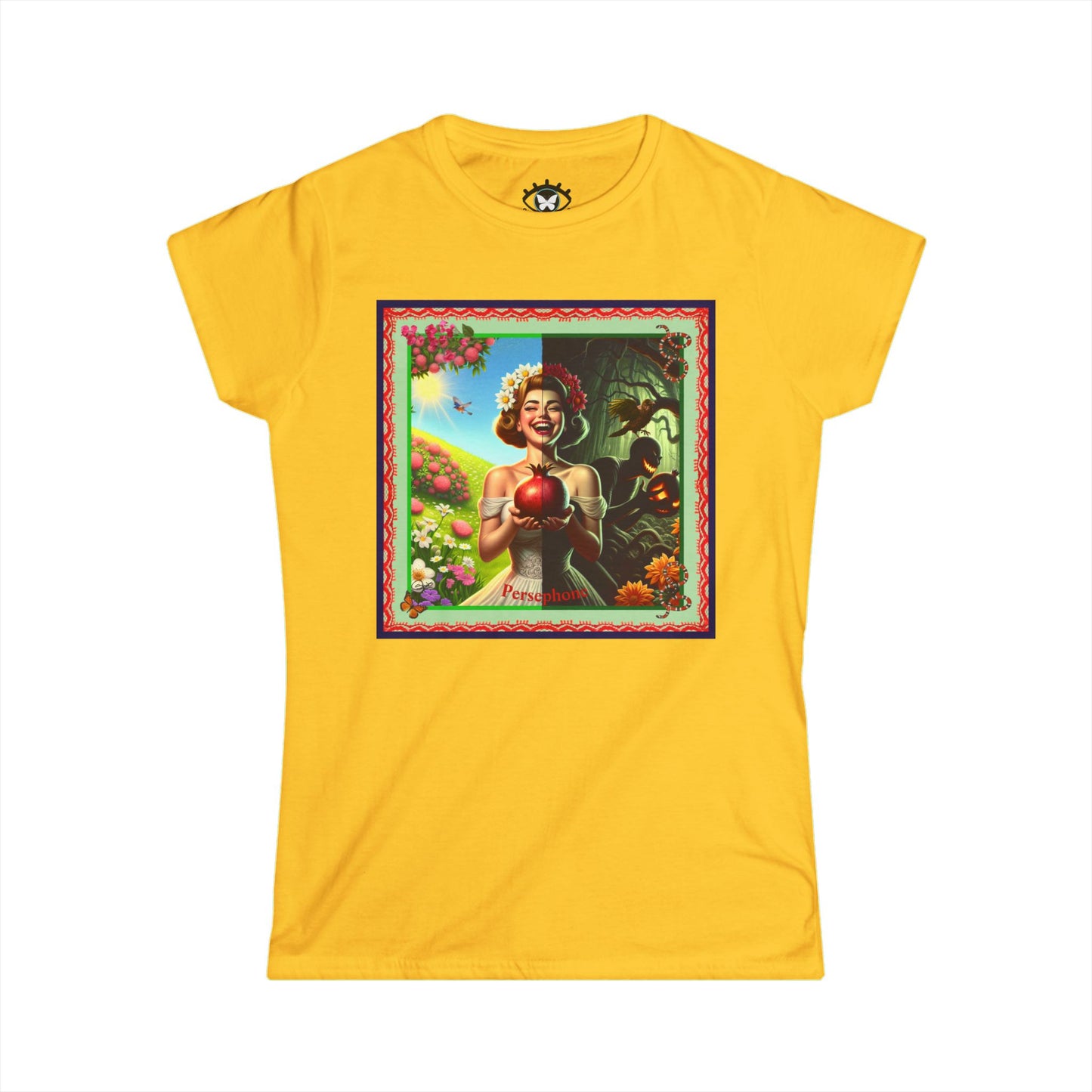 Persephone- Goddess of Spring and Queen of the Underworld - Women's Softstyle Tee