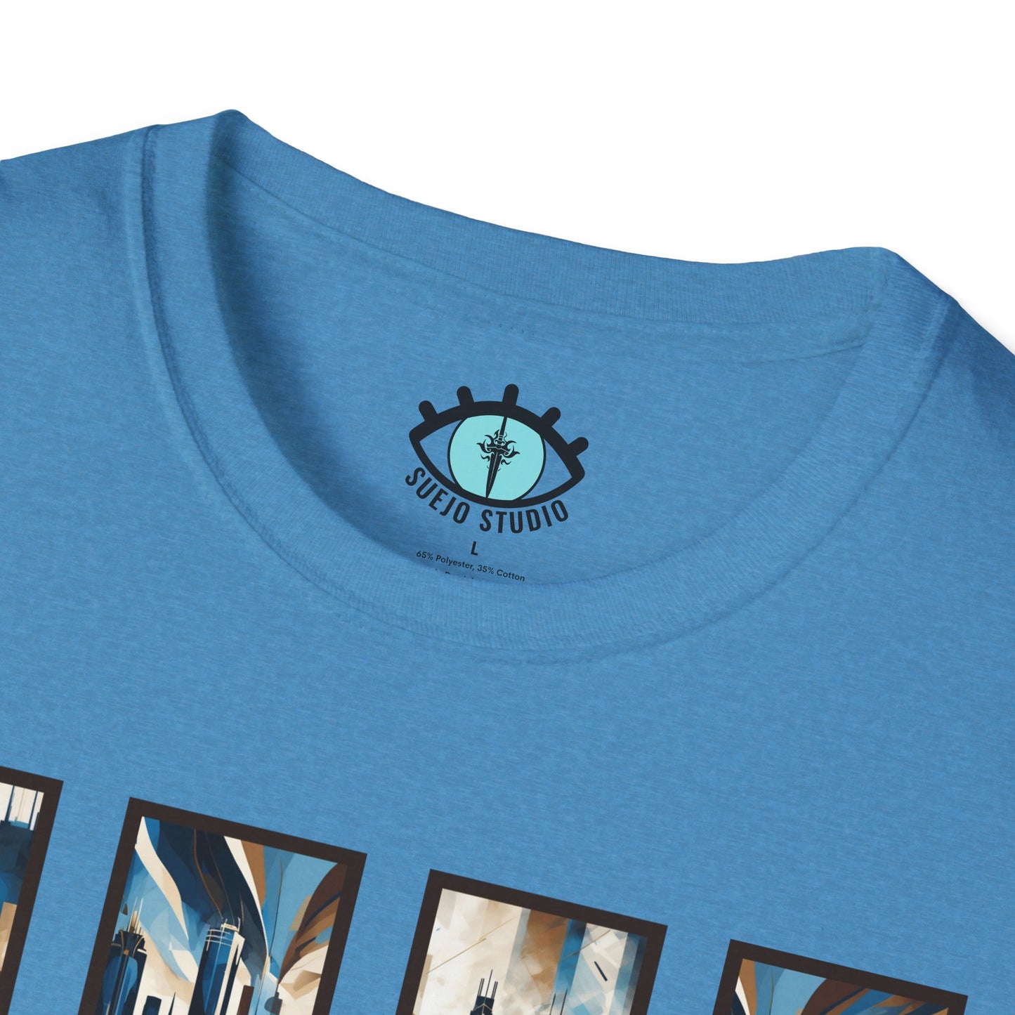 “Minneapolis Skyline” Abstract Art - Unisex T-Shirt