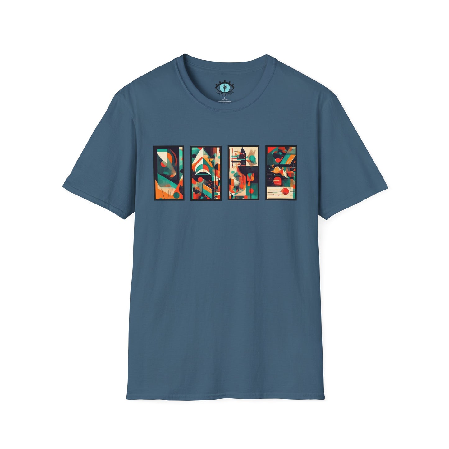 “Cityscape Sunset” Abstract Art - Unisex T-Shirt