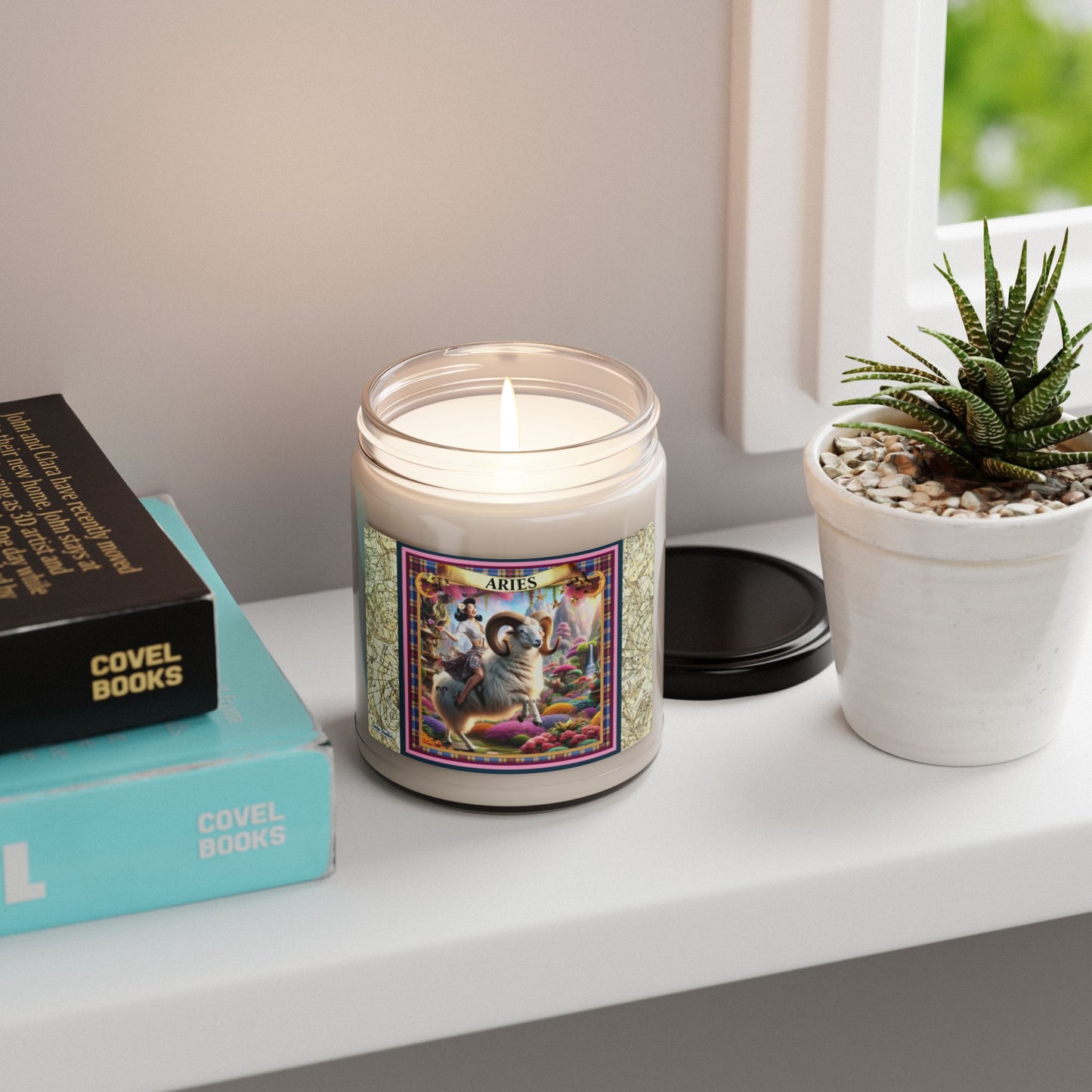 Aries (March 21 - April 19) - Zodiac Scented Soy Candle, 9oz