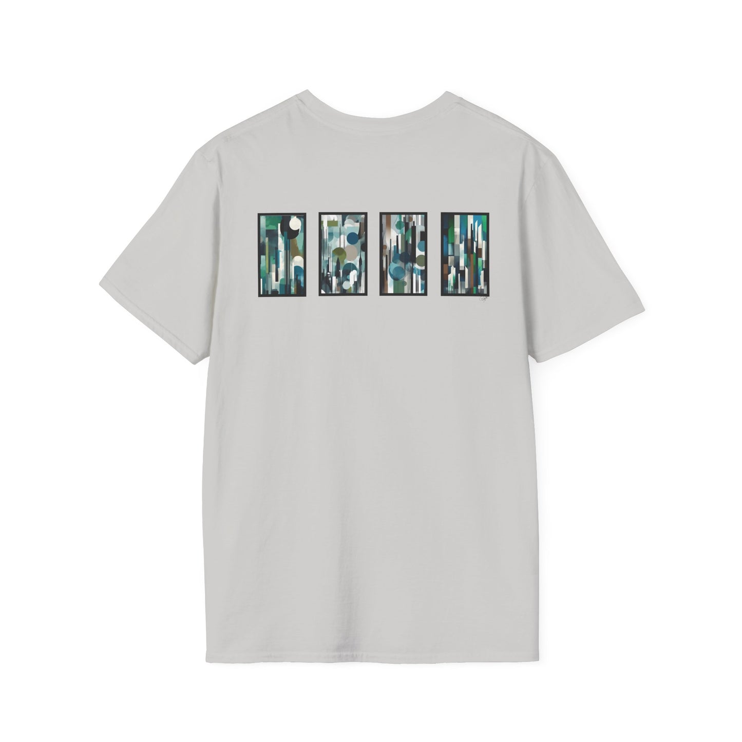 “Night Skyline” Abstract Art - Unisex T-Shirt