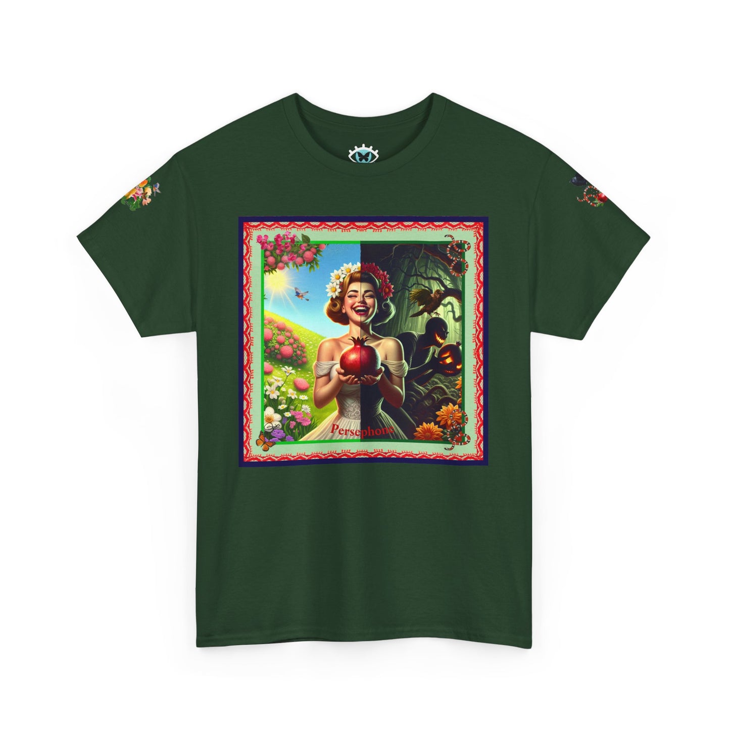 Persephone- Goddess of Spring and Queen of the Underworld - Unisex Heavy Cotton Tee