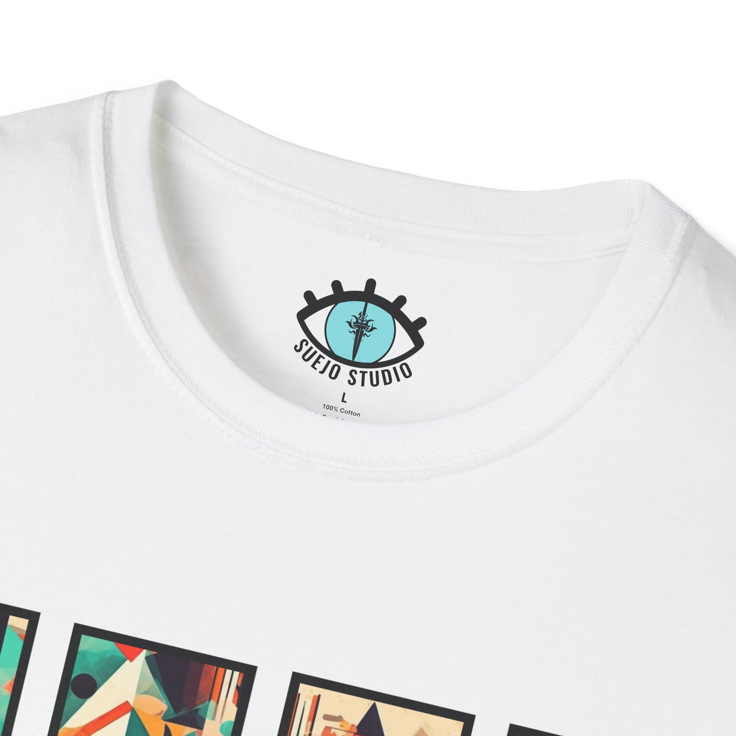 “Cityscape Sunset” Abstract Art - Unisex T-Shirt
