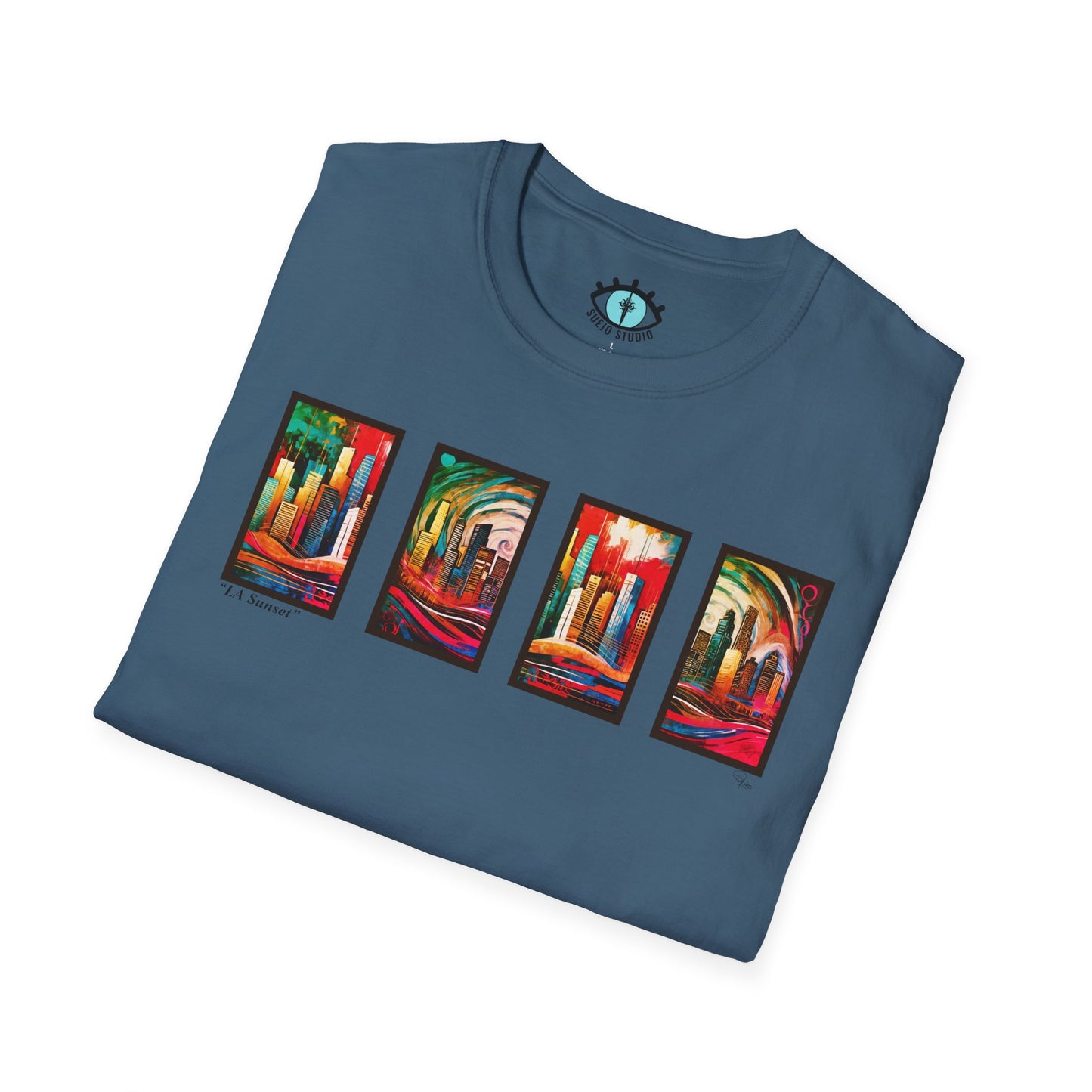 “LA Sunset” Abstract Art - Unisex T-Shirt