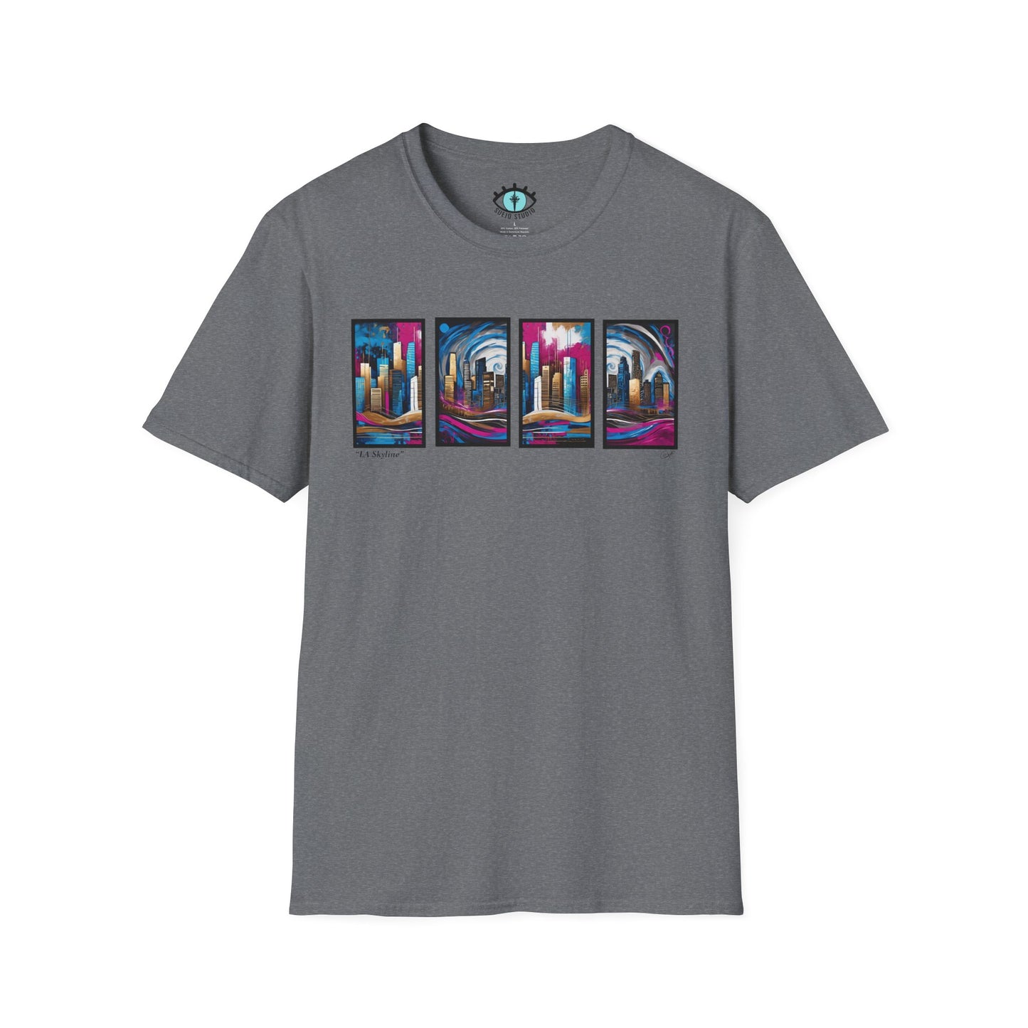“LA Skyline” Abstract Art - Unisex T-Shirt