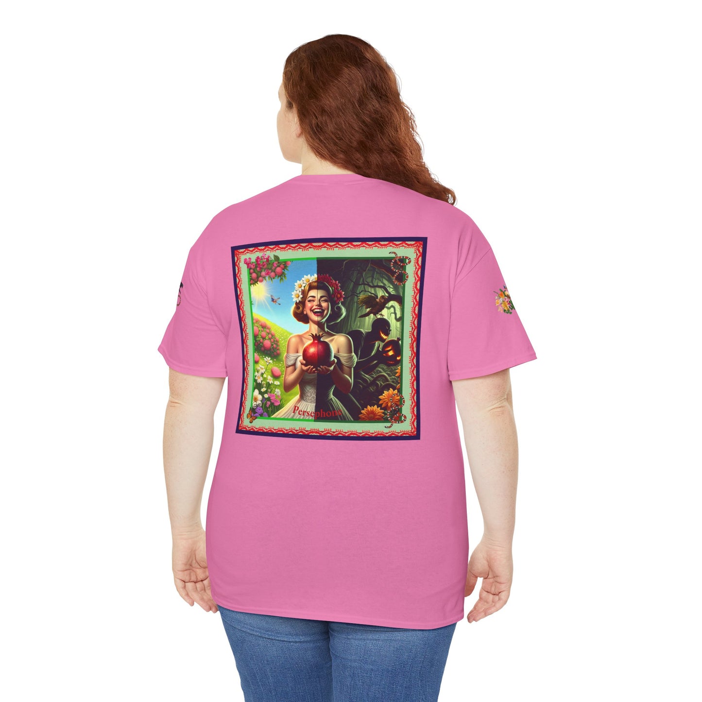 Persephone- Goddess of Spring and Queen of the Underworld - Unisex Heavy Cotton Tee