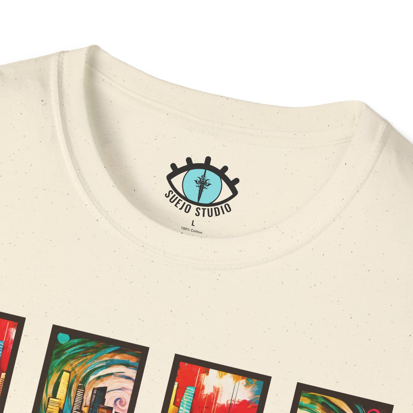 “LA Sunset” Abstract Art - Unisex T-Shirt