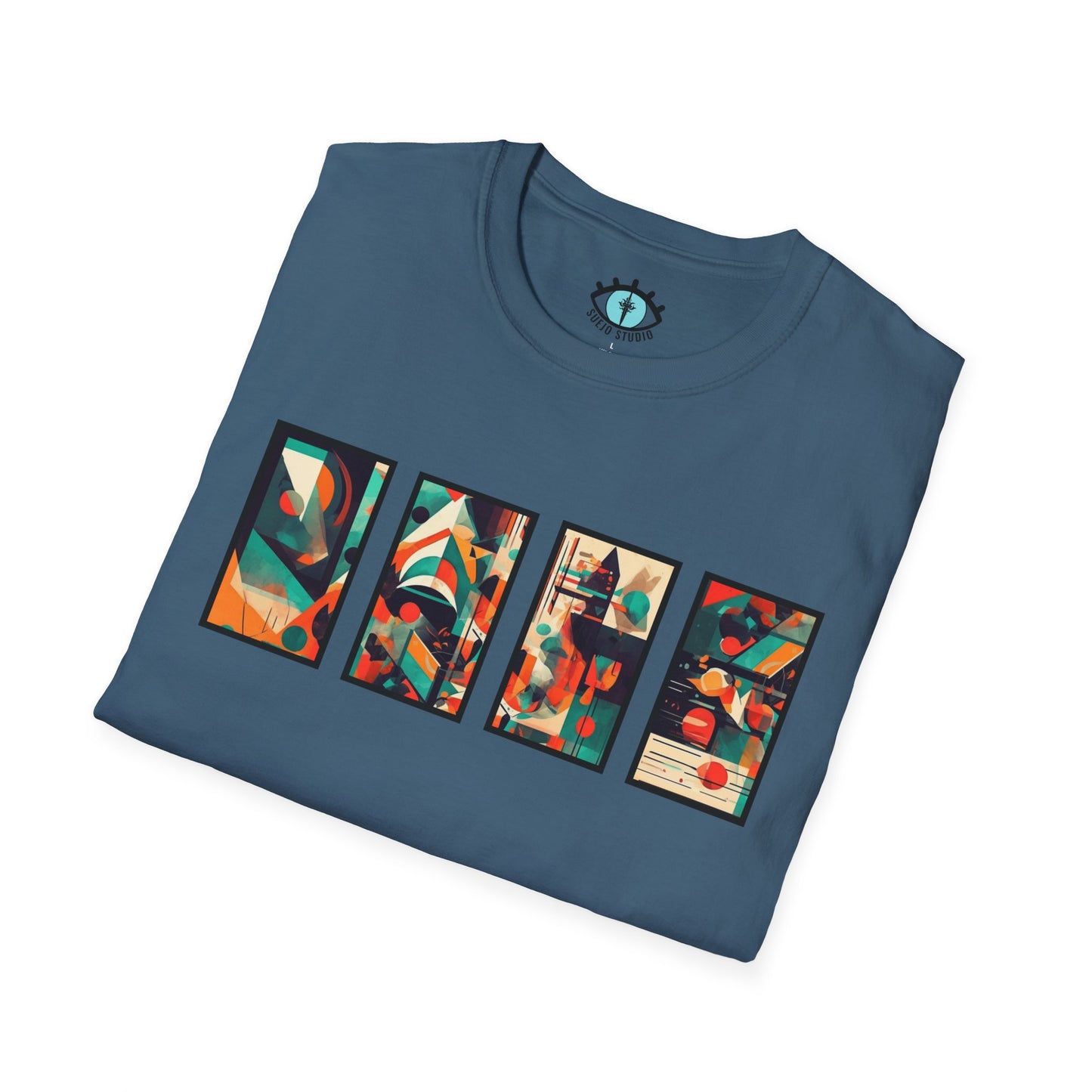 “Cityscape Sunset” Abstract Art - Unisex T-Shirt