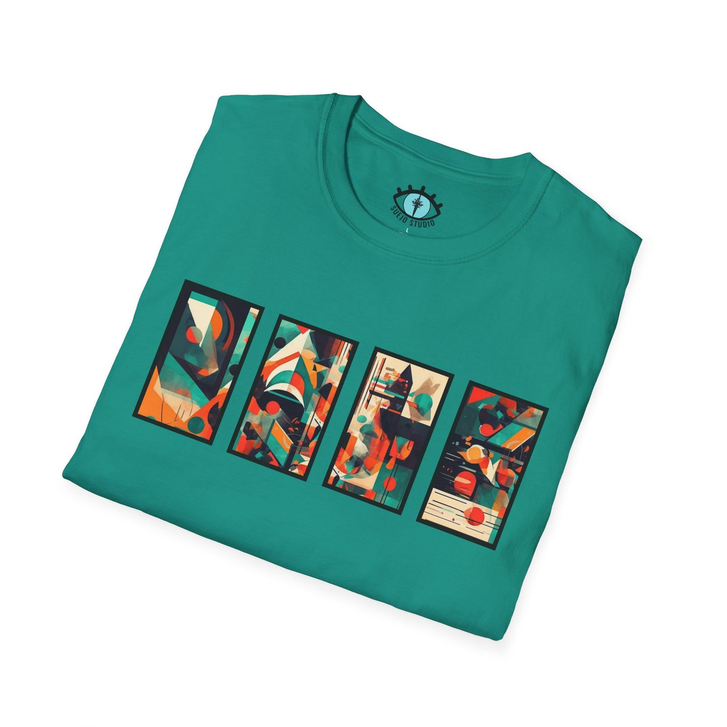 “Cityscape Sunset” Abstract Art - Unisex T-Shirt