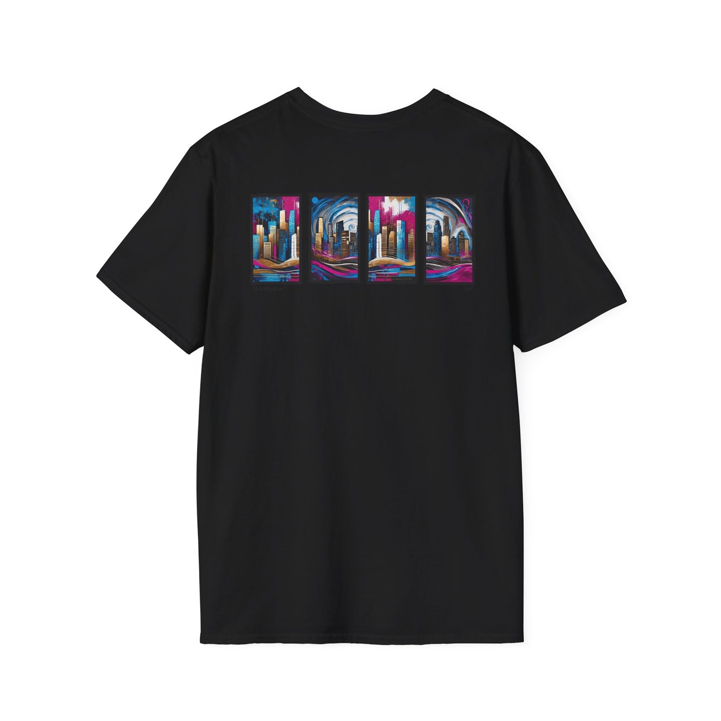 “LA Skyline” Abstract Art - Unisex T-Shirt