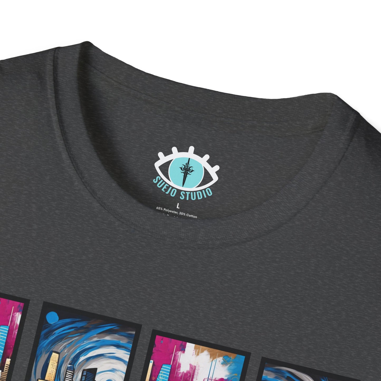 “LA Skyline” Abstract Art - Unisex T-Shirt