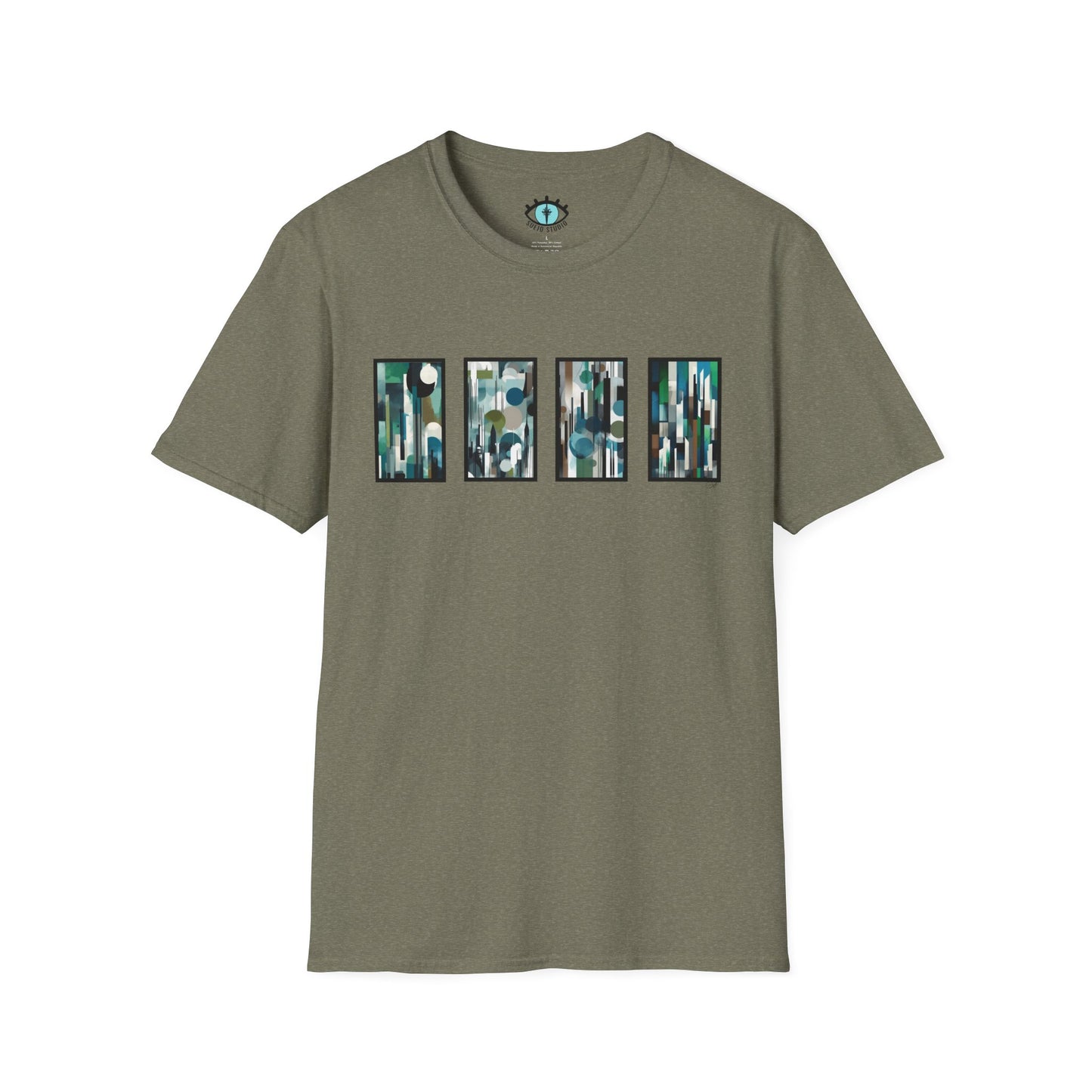 “Night Skyline” Abstract Art - Unisex T-Shirt
