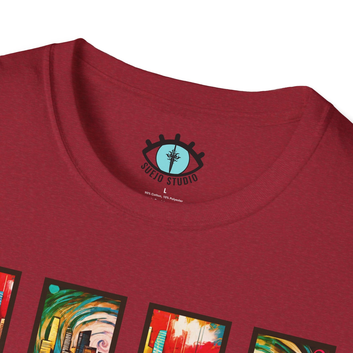 “LA Sunset” Abstract Art - Unisex T-Shirt