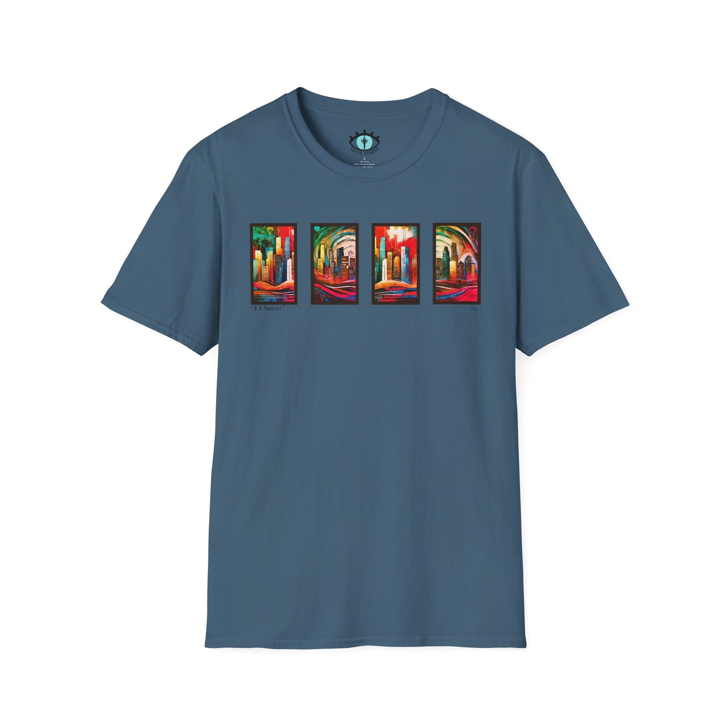 “LA Sunset” Abstract Art - Unisex T-Shirt