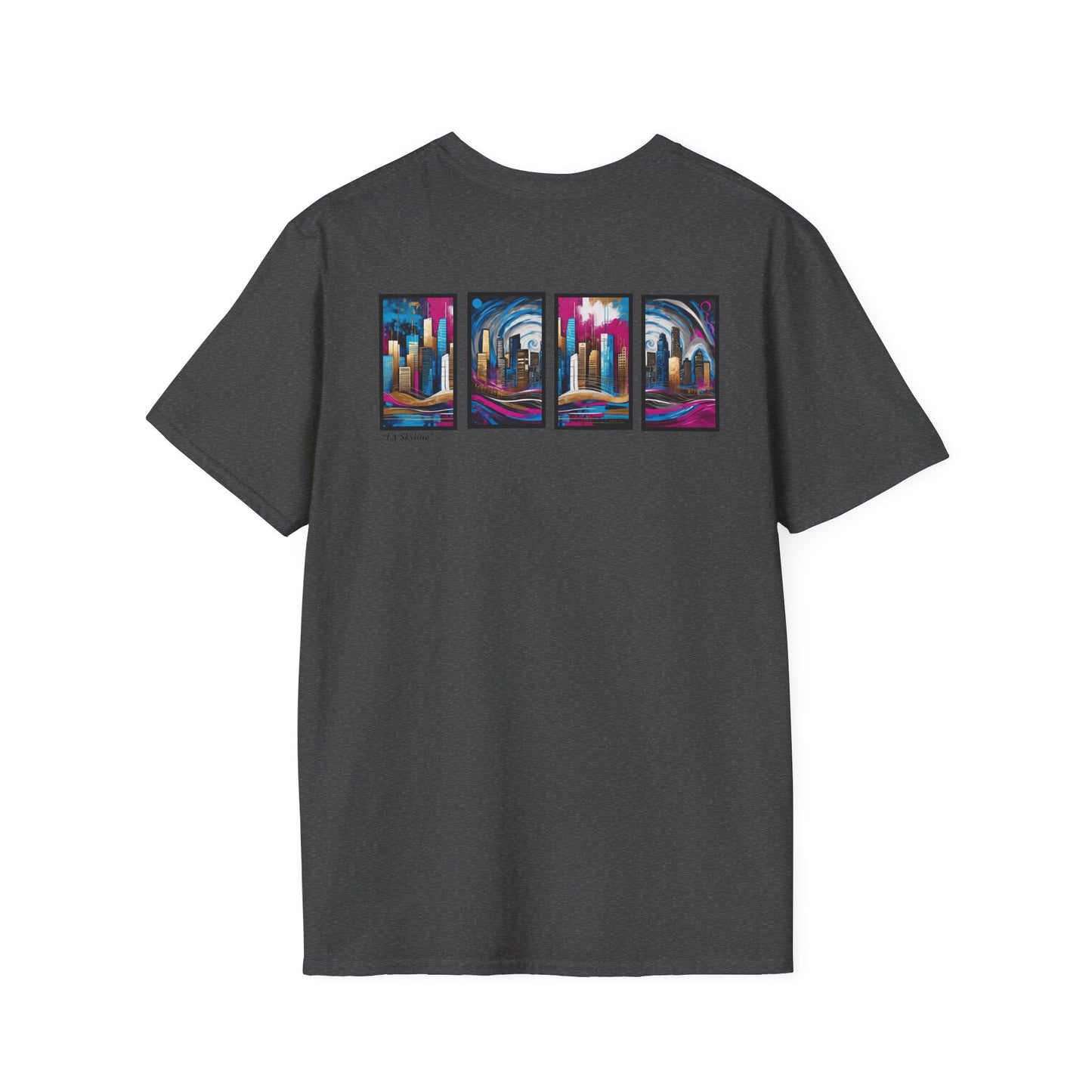 “LA Skyline” Abstract Art - Unisex T-Shirt
