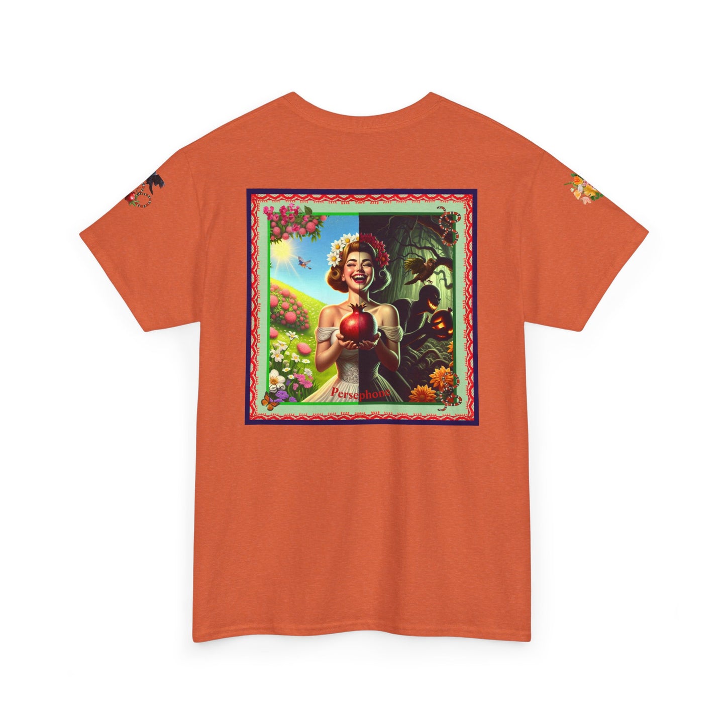 Persephone- Goddess of Spring and Queen of the Underworld - Unisex Heavy Cotton Tee