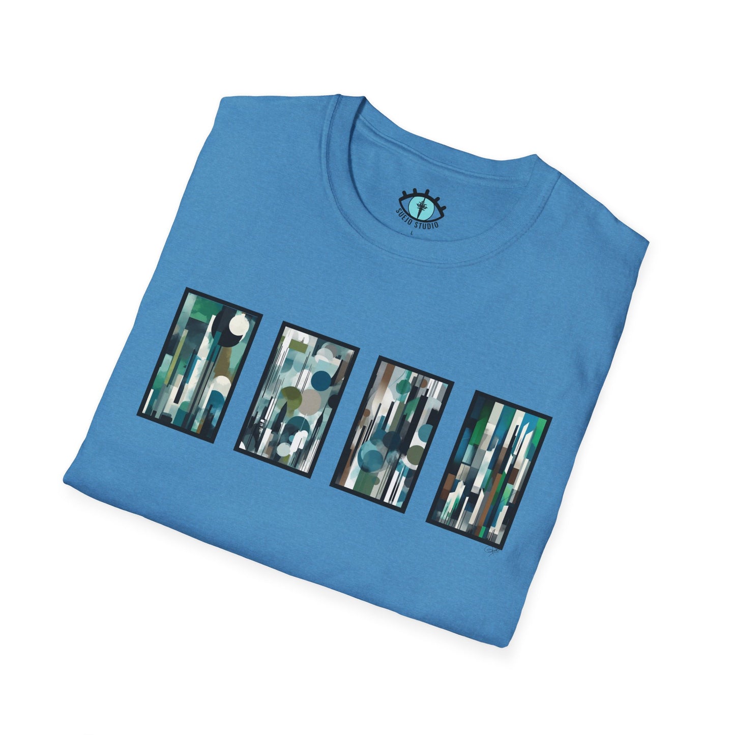 “Night Skyline” Abstract Art - Unisex T-Shirt