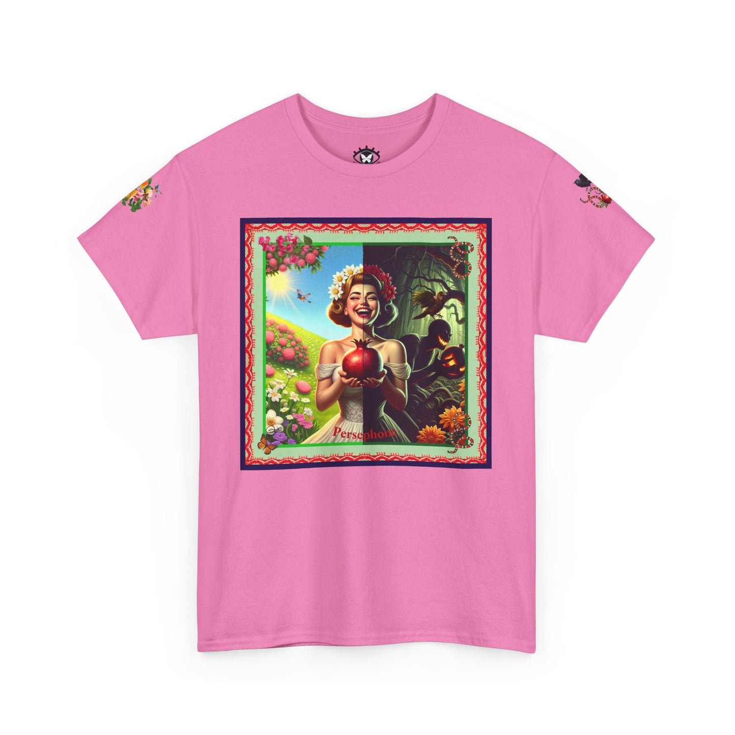 Persephone- Goddess of Spring and Queen of the Underworld - Unisex Heavy Cotton Tee
