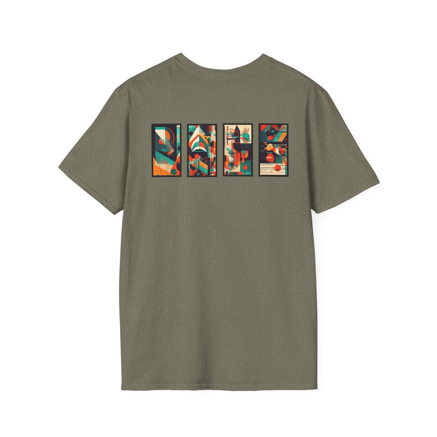 “Cityscape Sunset” Abstract Art - Unisex T-Shirt