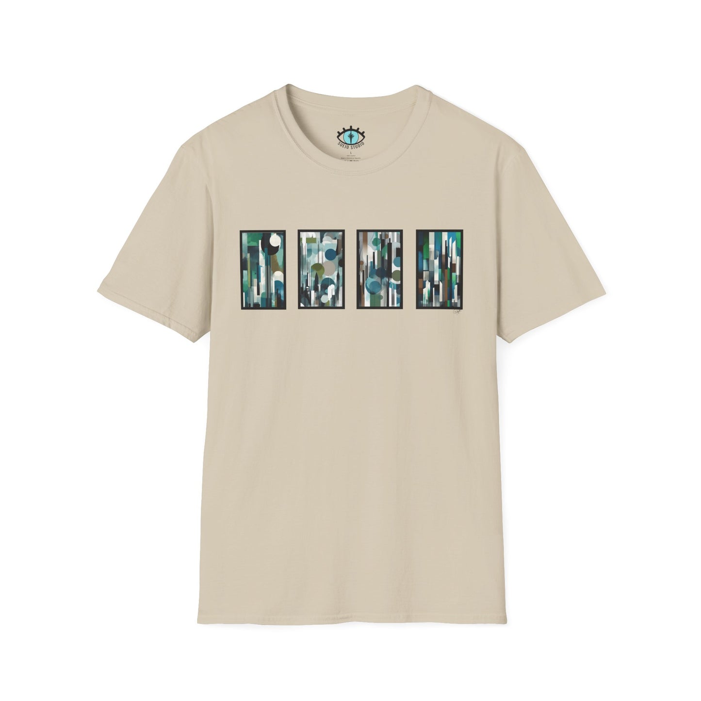 “Night Skyline” Abstract Art - Unisex T-Shirt