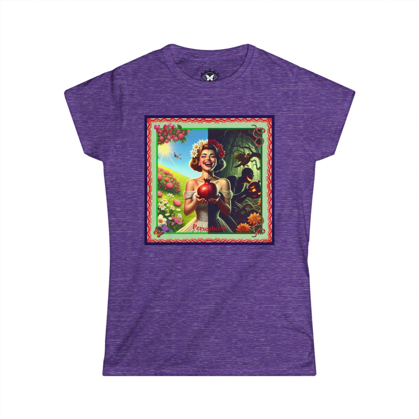 Persephone- Goddess of Spring and Queen of the Underworld - Women's Softstyle Tee