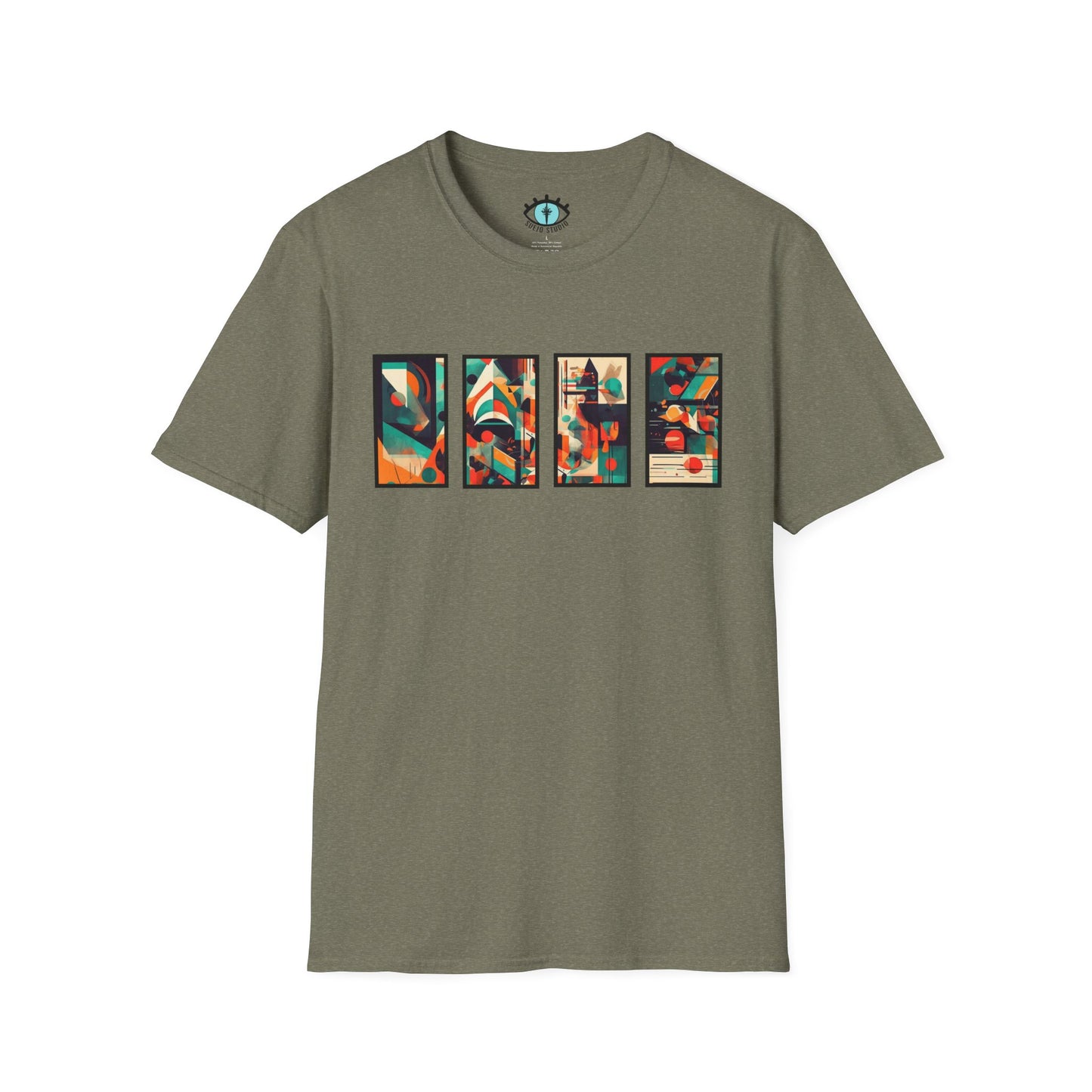 “Cityscape Sunset” Abstract Art - Unisex T-Shirt