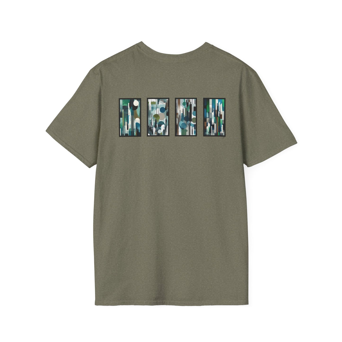 “Night Skyline” Abstract Art - Unisex T-Shirt