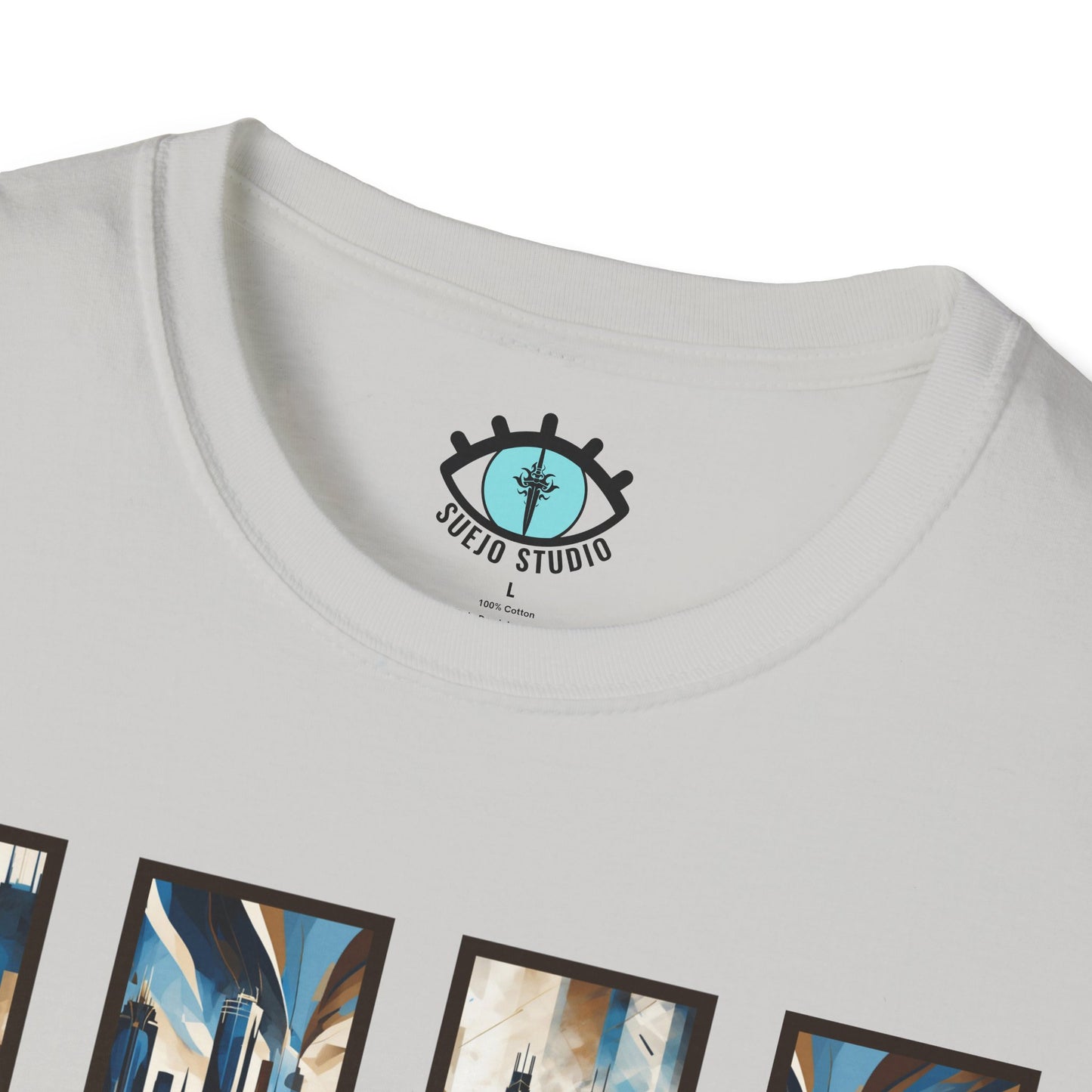 “Minneapolis Skyline” Abstract Art - Unisex T-Shirt