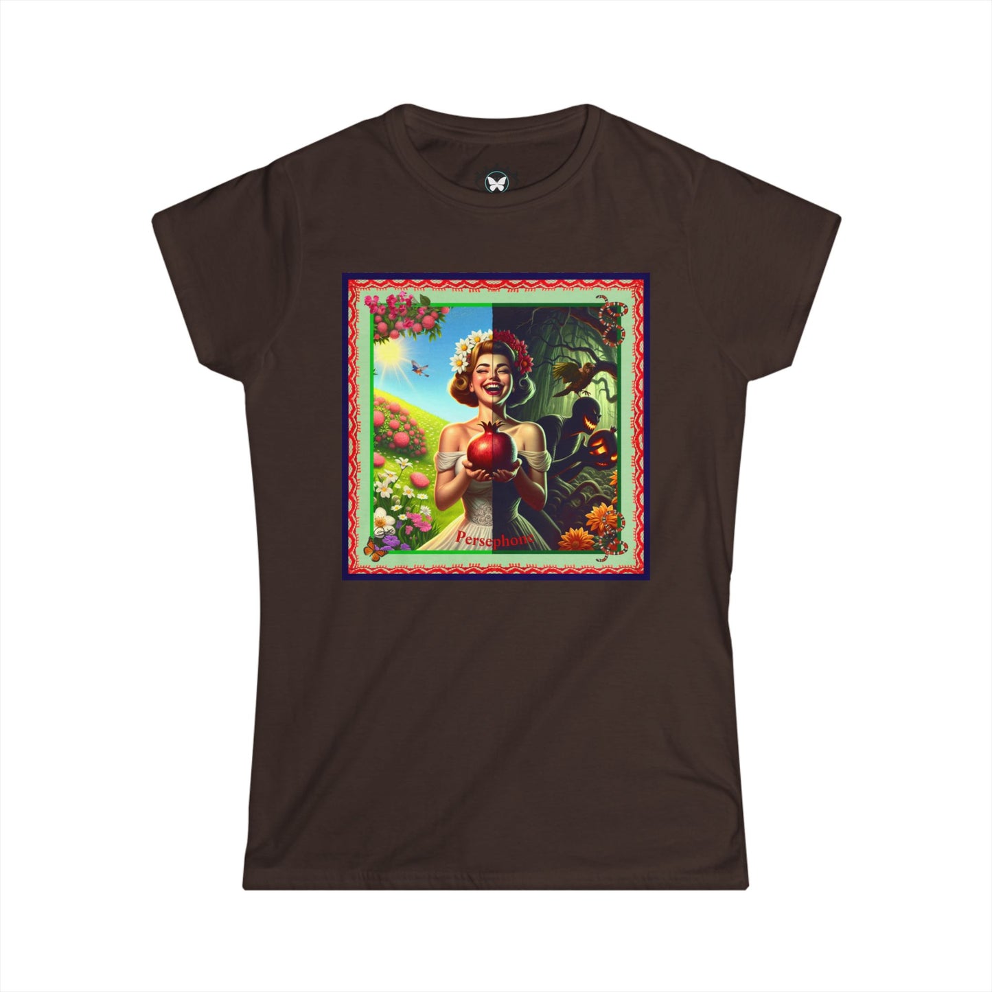 Persephone- Goddess of Spring and Queen of the Underworld - Women's Softstyle Tee
