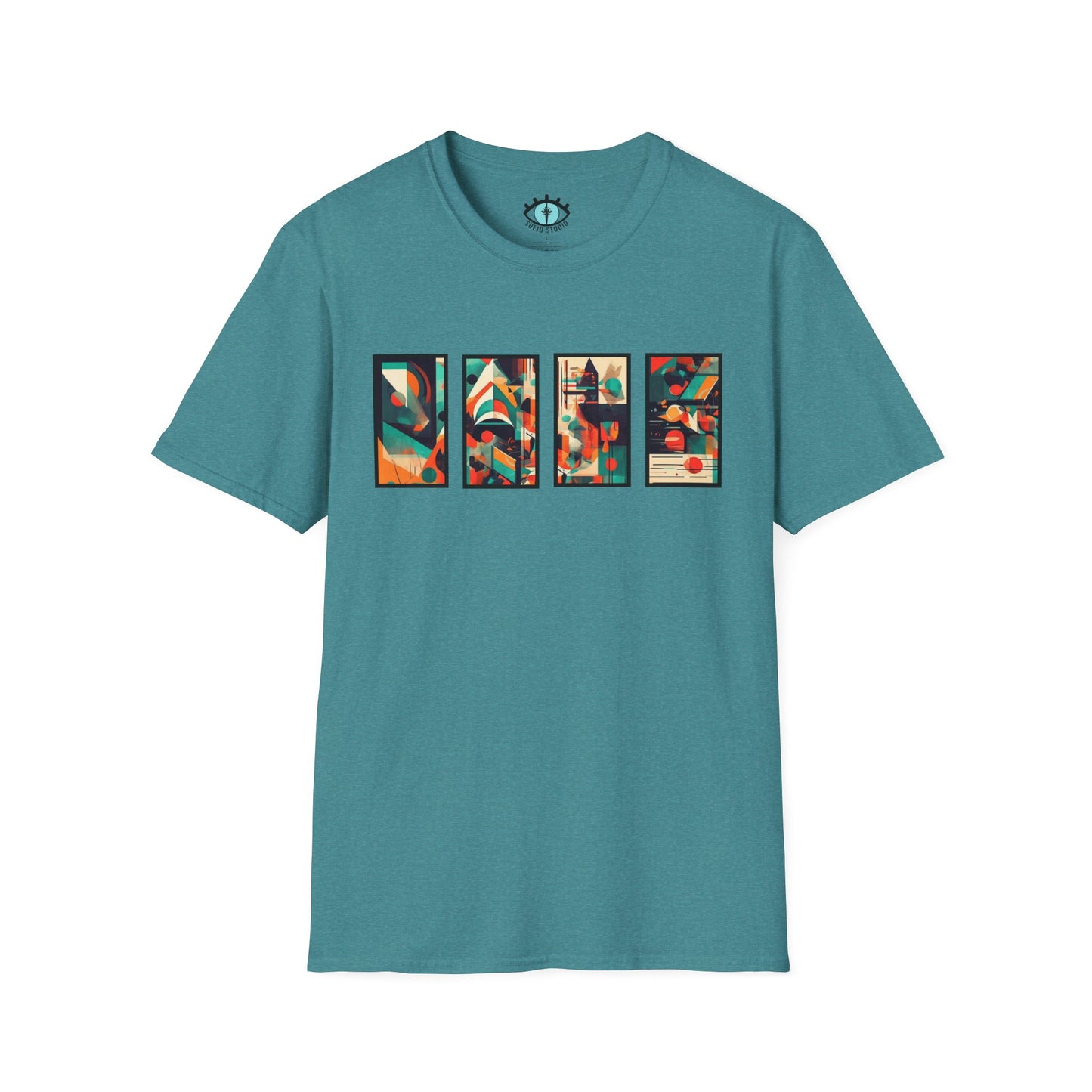 “Cityscape Sunset” Abstract Art - Unisex T-Shirt