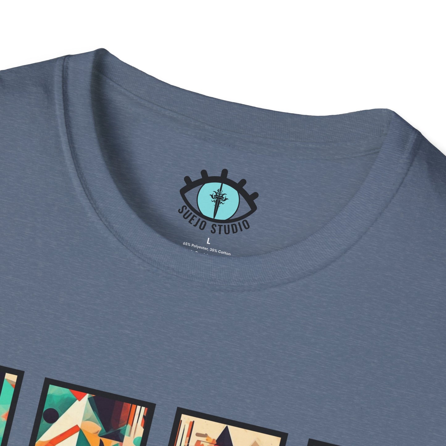 “Cityscape Sunset” Abstract Art - Unisex T-Shirt