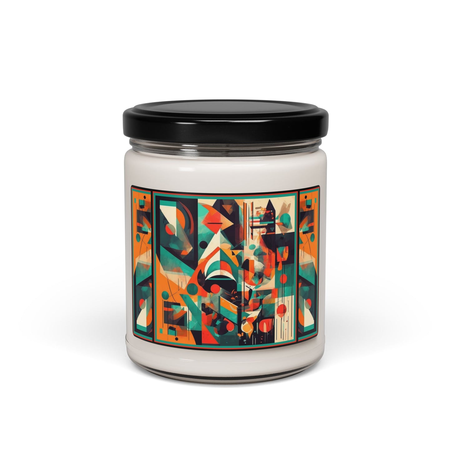 “Cityscape” Abstract Art - Scented Soy Candle, 9oz