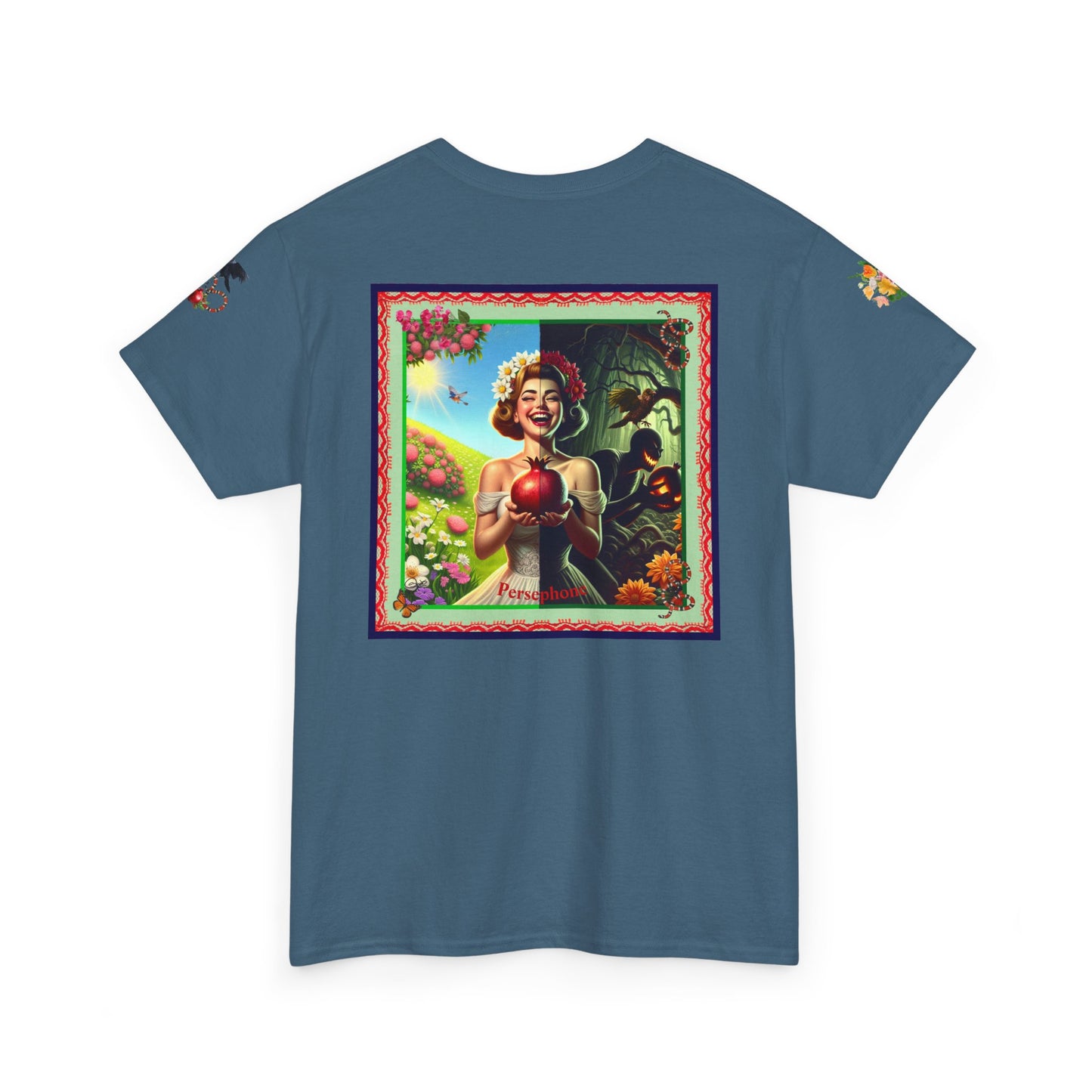 Persephone- Goddess of Spring and Queen of the Underworld - Unisex Heavy Cotton Tee