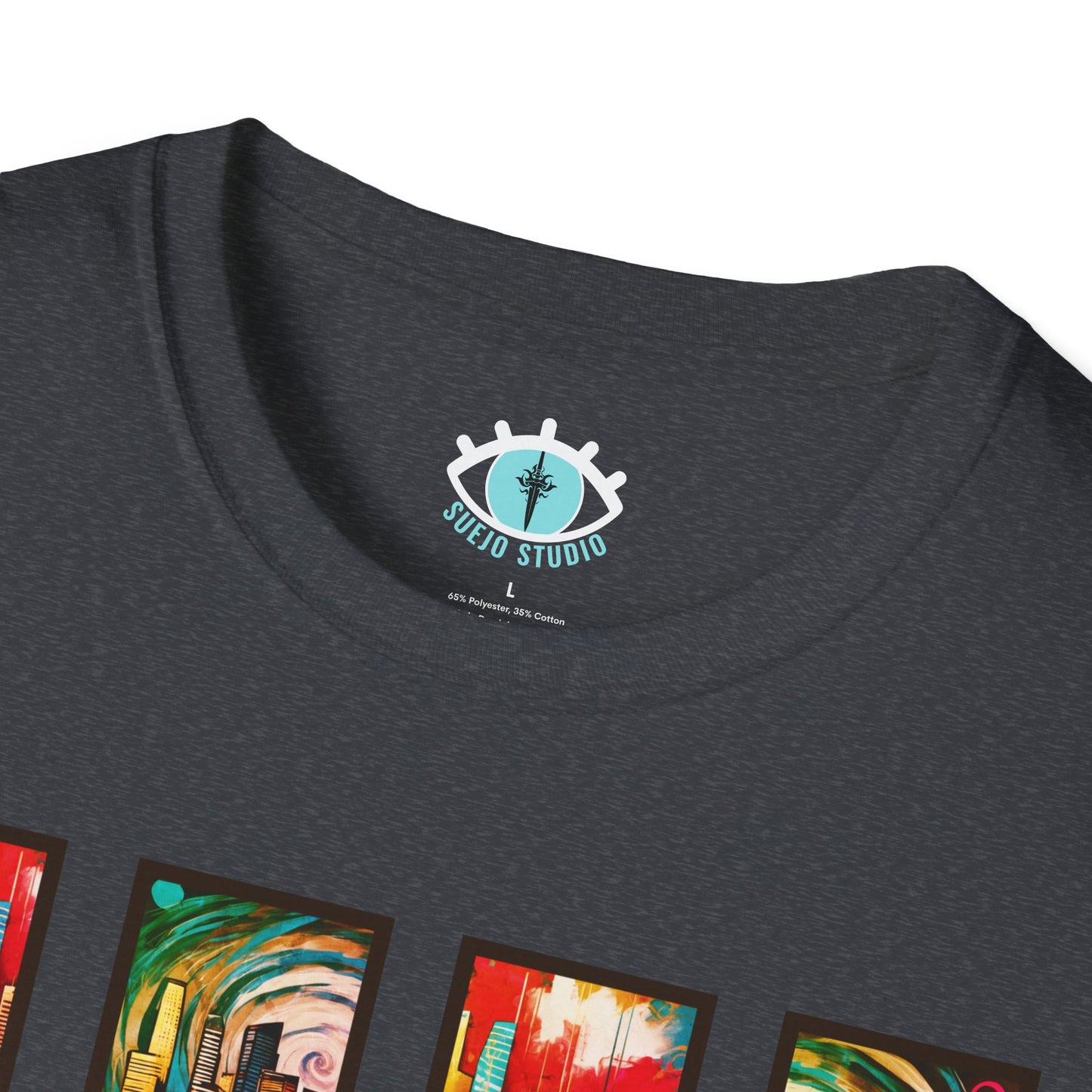 “LA Sunset” Abstract Art - Unisex T-Shirt
