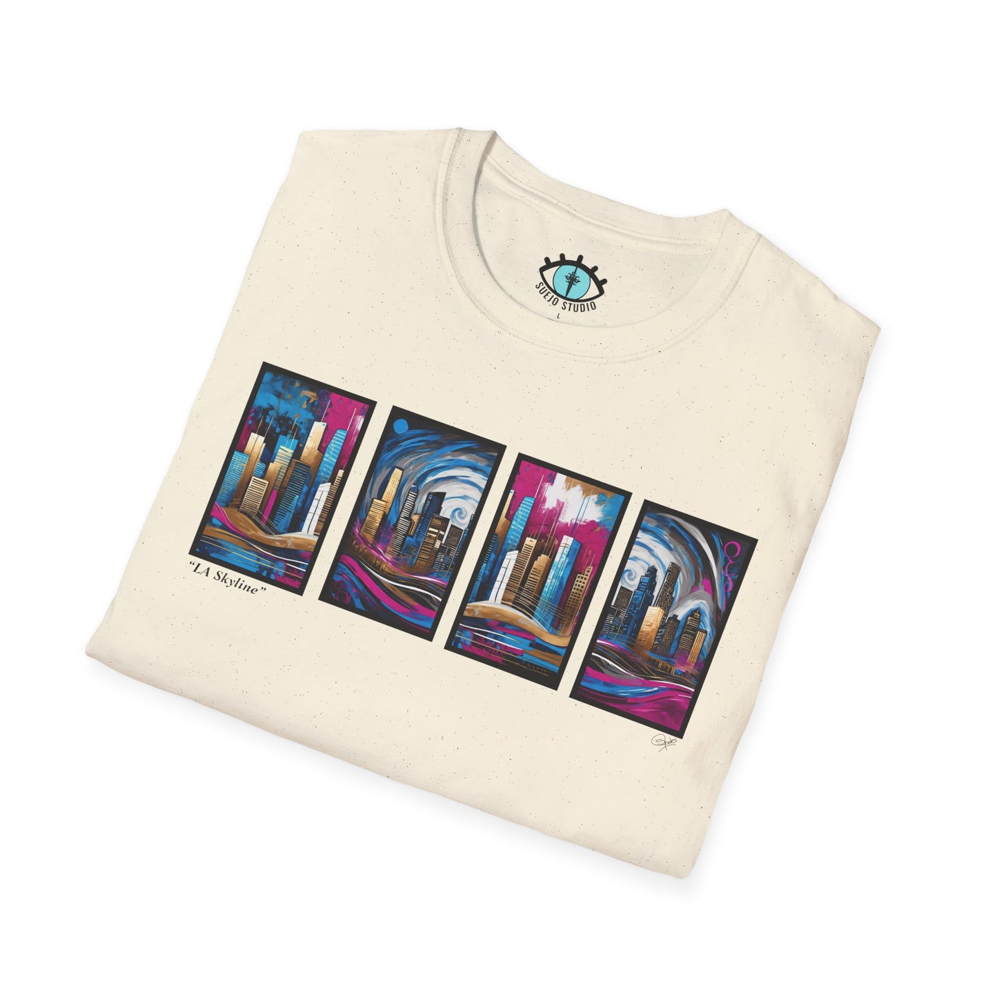 “LA Skyline” Abstract Art - Unisex T-Shirt