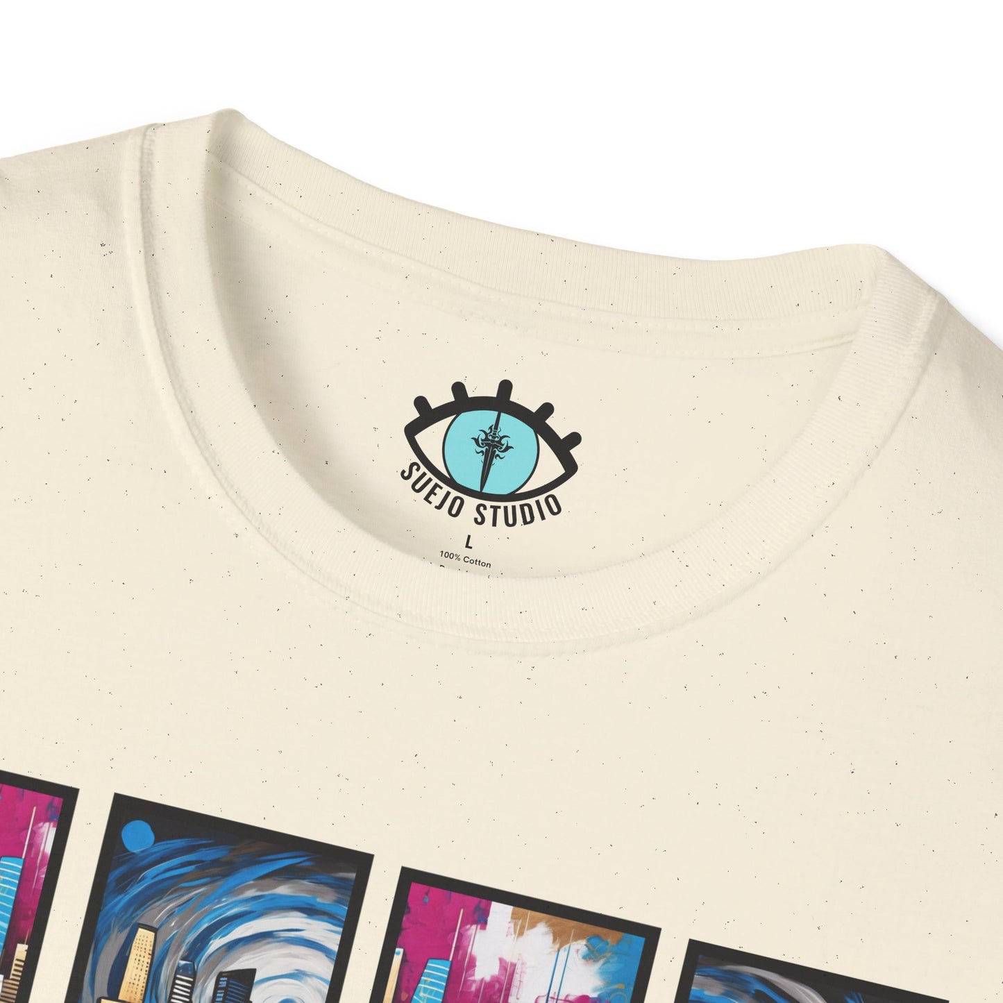 “LA Skyline” Abstract Art - Unisex T-Shirt