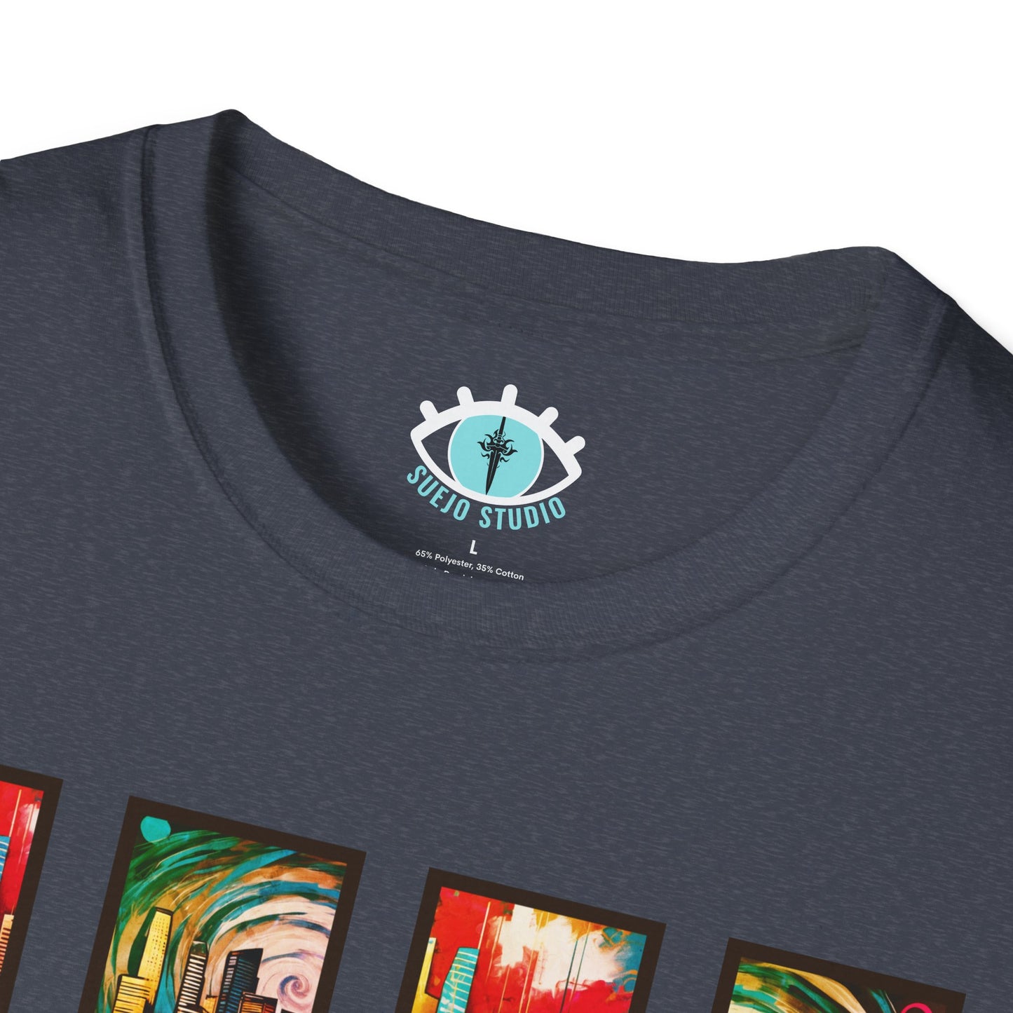 “LA Sunset” Abstract Art - Unisex T-Shirt