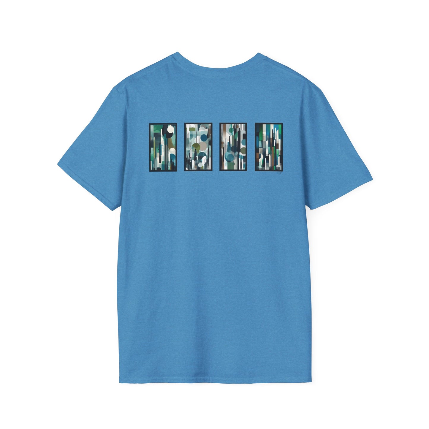 “Night Skyline” Abstract Art - Unisex T-Shirt